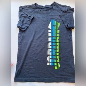 Jordan Boys Navy Tee with Blue and Green Graphic